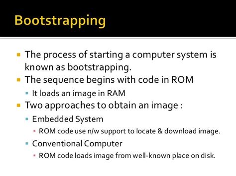 what is computer bootstrapping