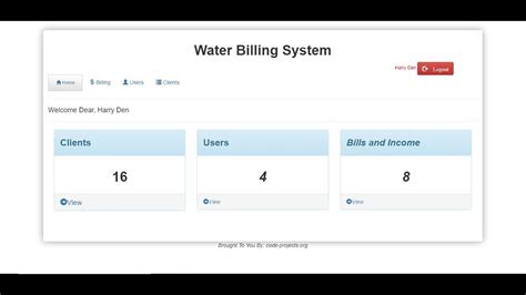 what is computer code in water bill