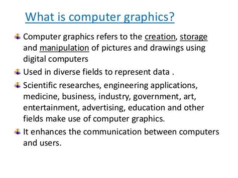 what is computer graphics and its uses