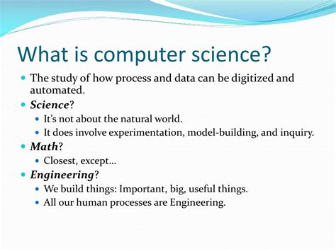 what is computer science simple words