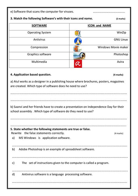 what is computer software for grade 5