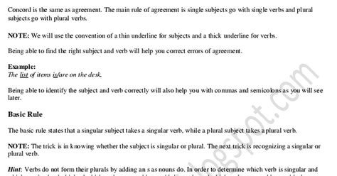 what is concord and its types with examples