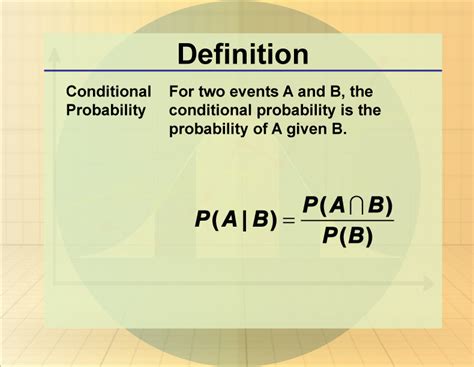 what is conditional probability simple definition
