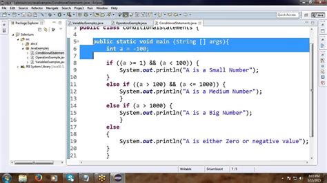 what is conditional statement in java with example