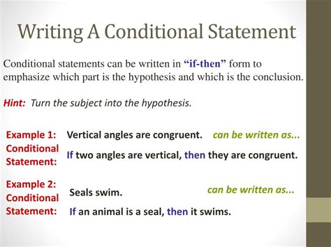what is conditional statements explain with example