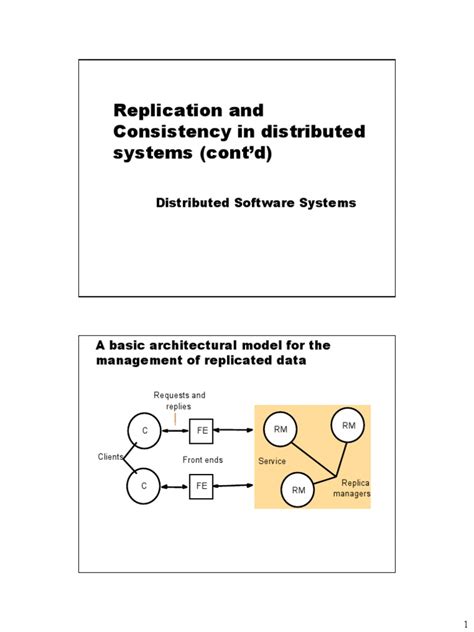 what is consistency and replication in the distributed systems
