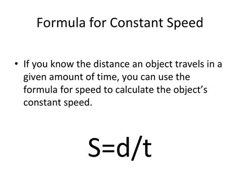 What Is Constant In Speed