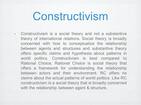 what is constructivism theory in international relations
