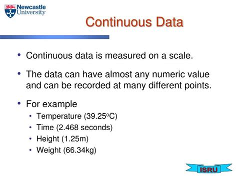 what is continuous data in maths lit