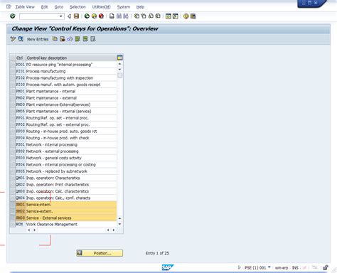 What Is Control Key In Sap Pm