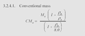 What Is Conventional Mass