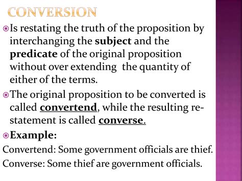 what is conversion in logic