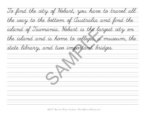 what is cursive writing called in australia