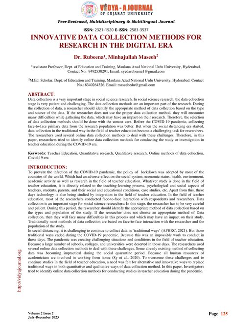 what is data collection in research pdf notes