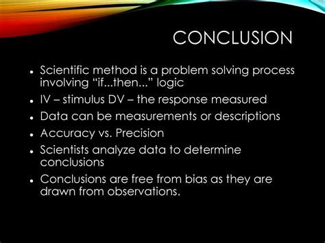 what is data conclusion in scientific method