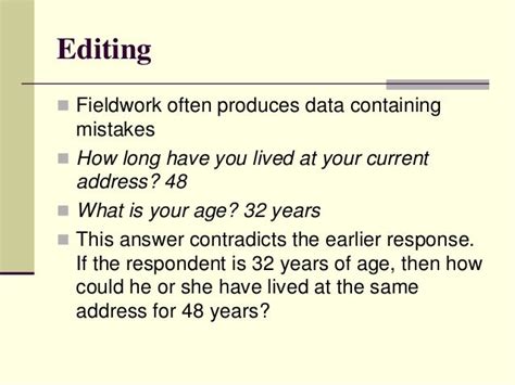 what is data editing in research