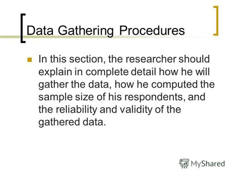 what is data gathering procedure in chapter 3