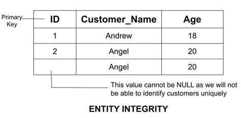 what is data integrity in sql with example