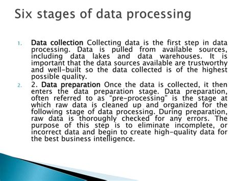 what is data processing in research with example