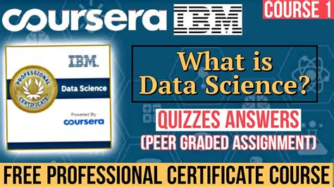 what is data science ibm coursera answers