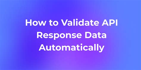 what is data validation in api