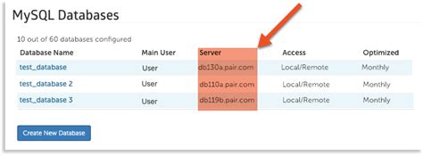 what is database name in wordpress