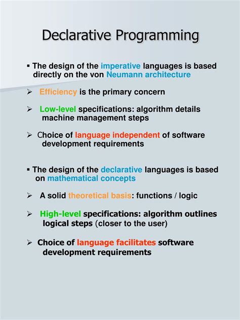 what is declarative language in programming