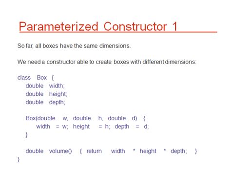 what is default and parameterized constructor in java
