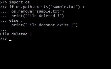 what is delete method in python