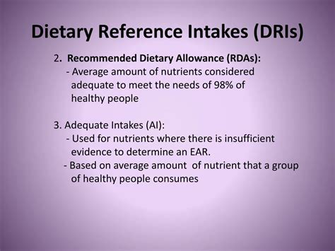 What Is Dietary Reference Intakes