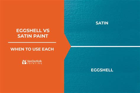 What Is Difference Between Satin And Eggshell Paint