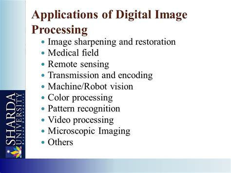 what is digital image processing explain the applications of image processing