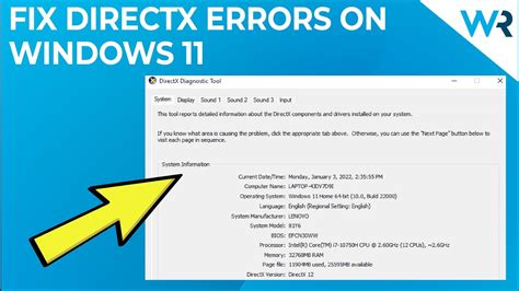 what is directx error