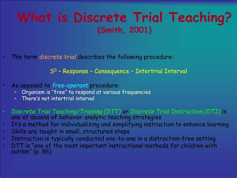what is discrete trial method