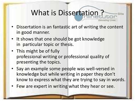what is dissertation report