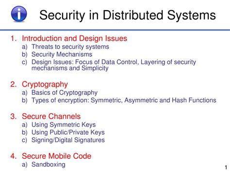 What Is Distributed Systems Security