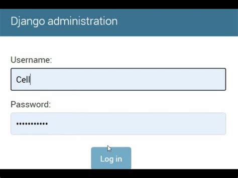 what is django admin password