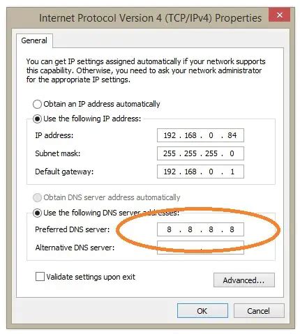 what is dns settings ip address