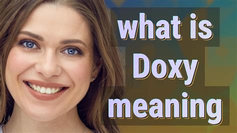 what is doxy mean