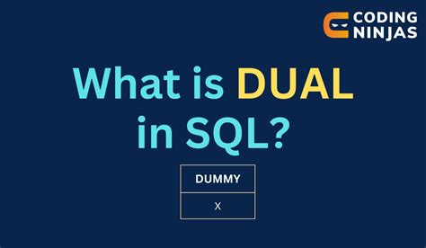 What Is Dual Table In Sql Server