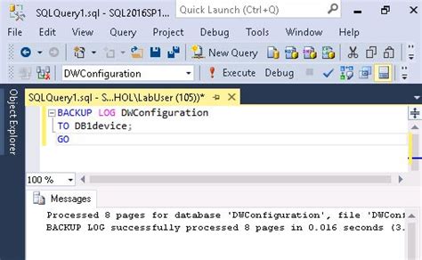 what is dwconfiguration database