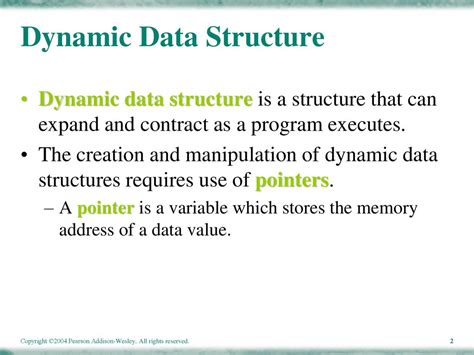what is dynamic data structure give an example