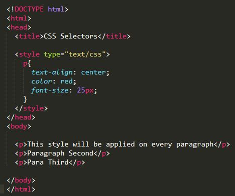 what is element in css
