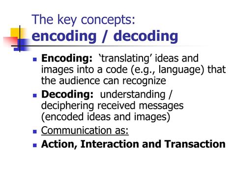 what is encoding and decoding in nonverbal communication