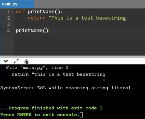 what is eol in python