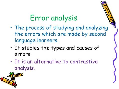 what is error analysis in language learning