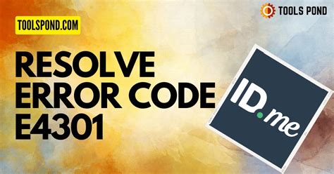 what is error code e4301