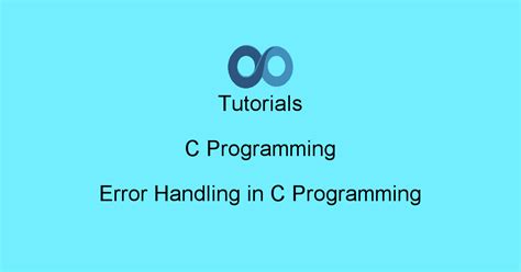 what is error handling in c programming