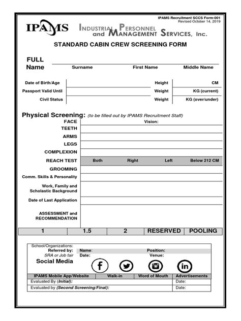 what is evaluation form in ipams