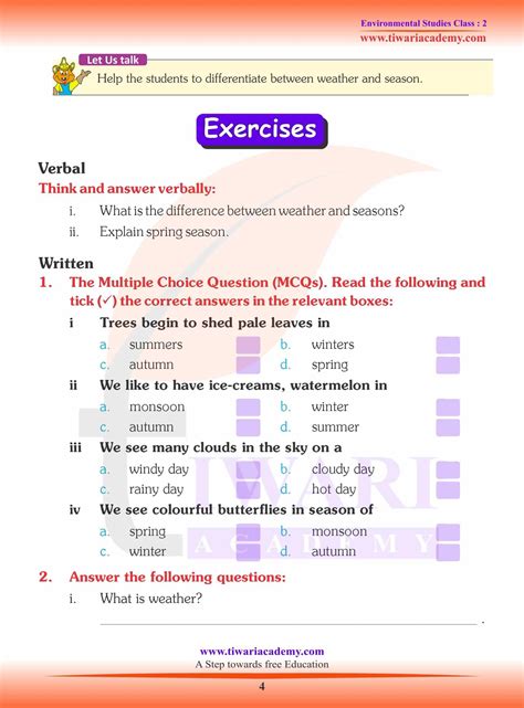 what is evs subject for class 2